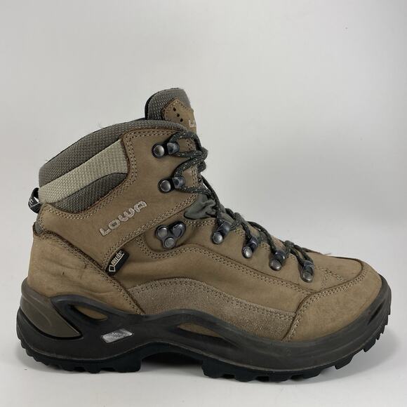 Lowa Renegade GTX Mid Hiking Boots Womens Size 9 Brown Goretex Waterproof - Picture 1 of 11